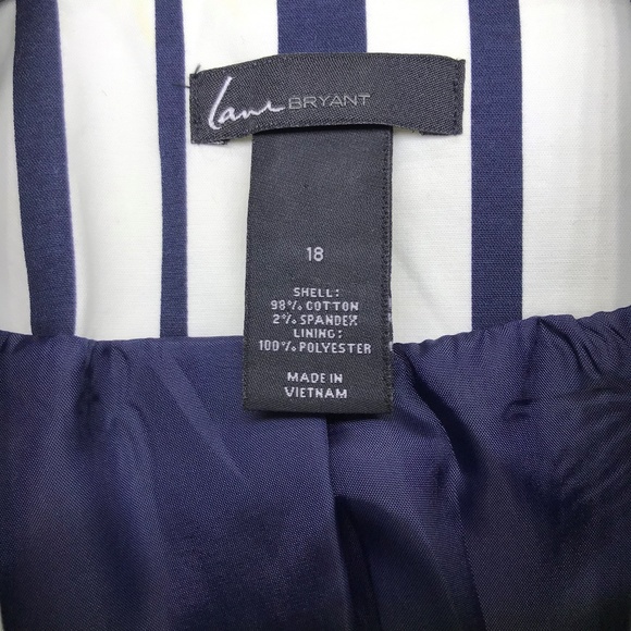 (SOLD)Lane Bryant Navy & White Career Blazer 18 - Picture 6 of 8